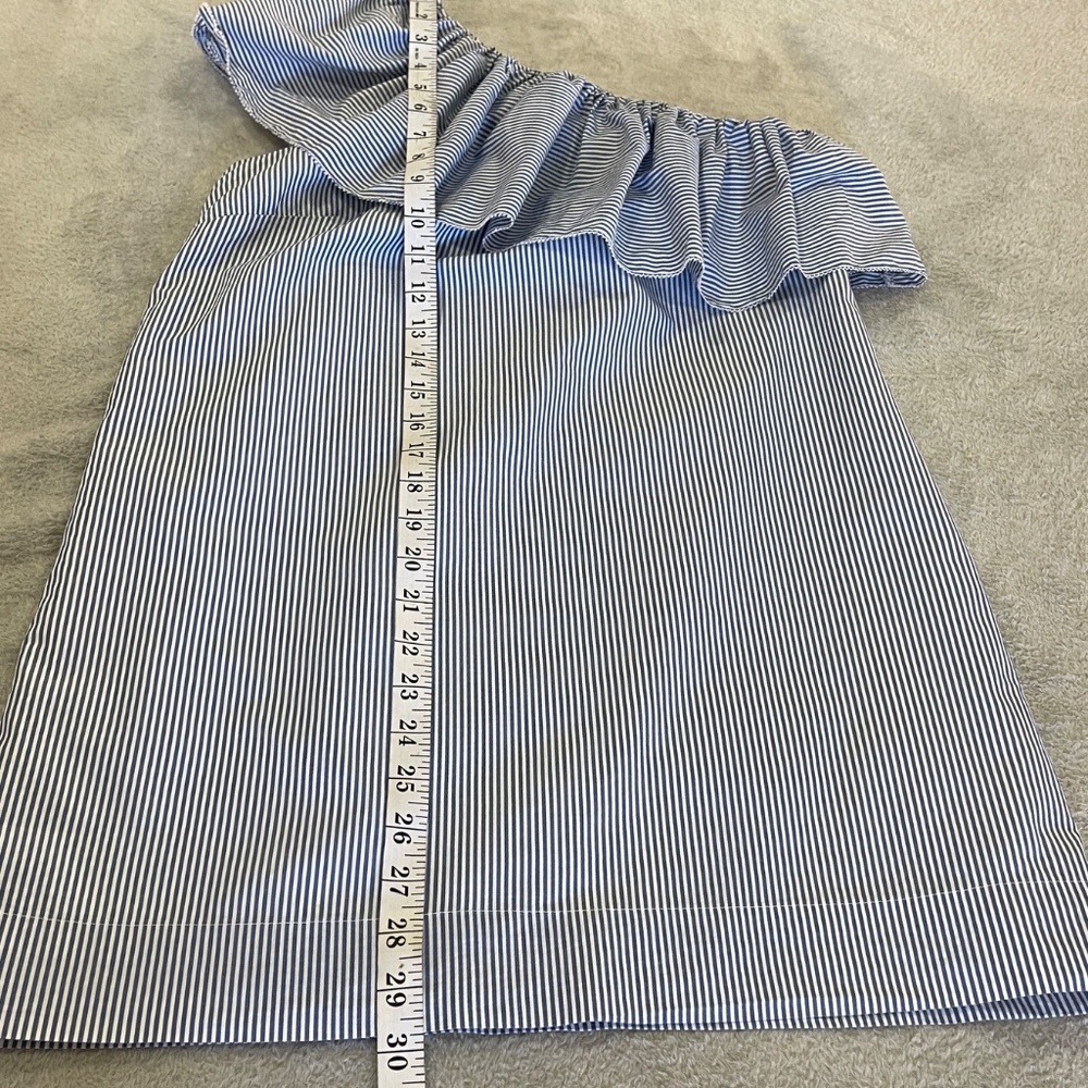 Abercrombie & Fitch One-Shoulder Ruffle Dress Size Small Petite - Picture 8 of 11